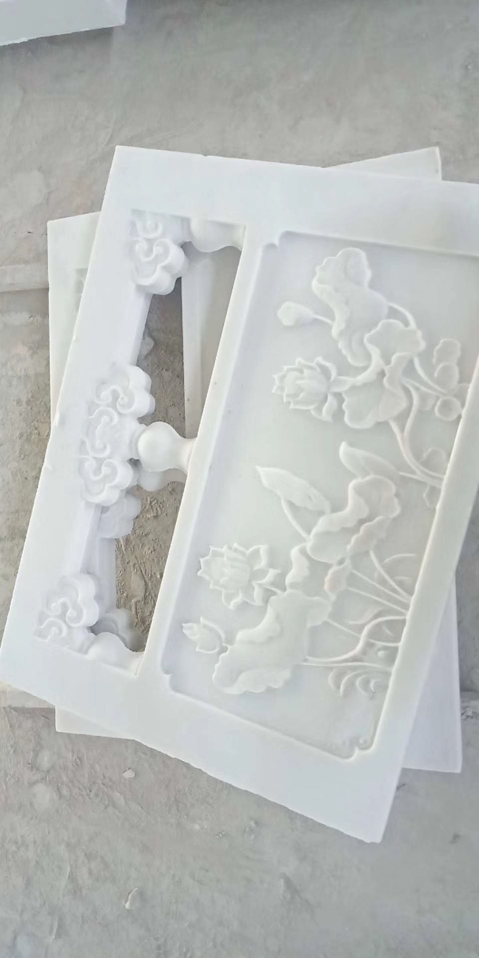 雪花白橋欄板浮雕